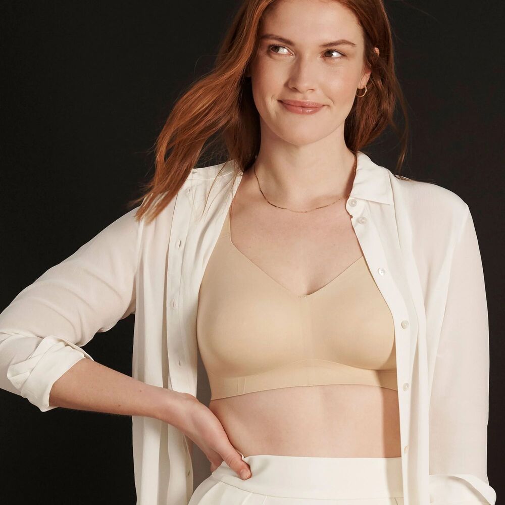 Evelyn & Bobbie Beyond Bra in Beige or Sand, Small (D1)